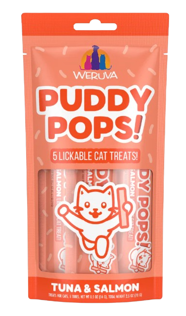 Weruva Cat Puddy Pops Lickable Tuna & Salmon Cat Treat 5pk