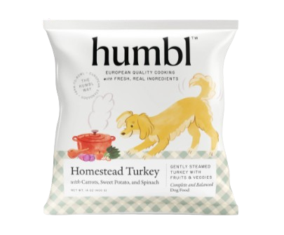 humbl Homestead Turkey Frozen Dog Food, 14oz