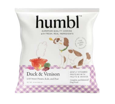 humbl Duck & Venison Frozen Dog Food, 14oz