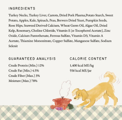 humbl Homestead Turkey Pantry Jar Dog Food, 14oz