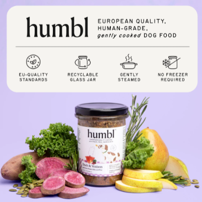 humbl Duck & Venison Pantry Jar Dog Food, 14oz