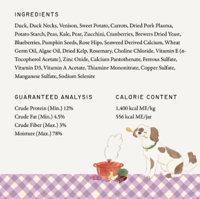 humbl Duck & Venison Pantry Jar Dog Food, 14oz