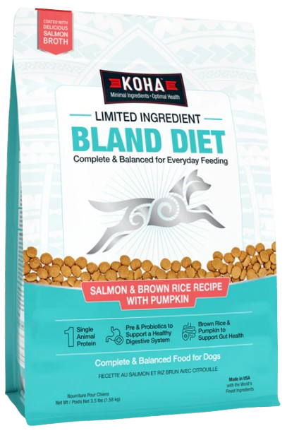 KOHA Limited Ingredient Dry Bland Diet Salmon Brown Rice Recipe with Pumpkin for Dogs