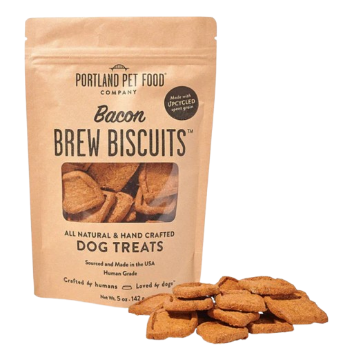 Portland Pet Food Brew Biscuits with Bacon 5oz Dog Treats