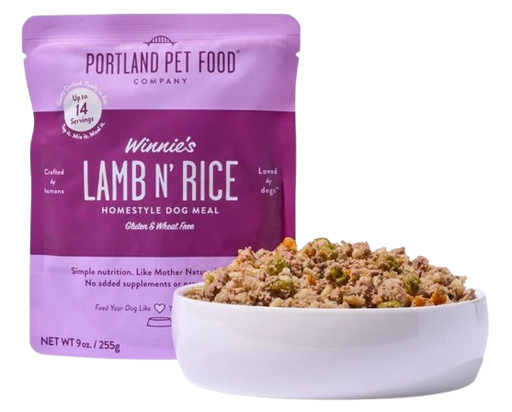 Portland Pet Food Winnie's Lamb N' Rice 9oz Human-Grade Dog Meal Pouch