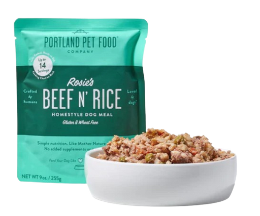 Portland Pet Food Rosie's Beef N' Rice 9oz Human-Grade Dog Meal Pouch