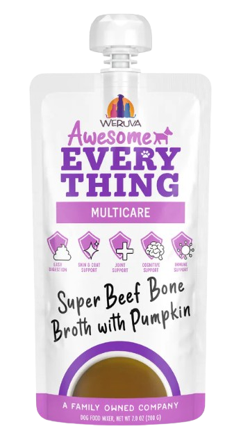 Weruva Awesome Functions  Awesome Everything Super Beef Bone Broth with Pumpkin for Dogs, 7oz