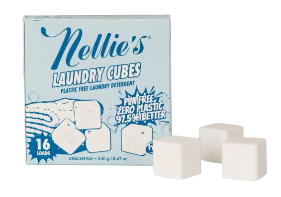 Nellie's Laundry Cubes Pre-Measured Laundry Detergent Cubes - 16 Loads