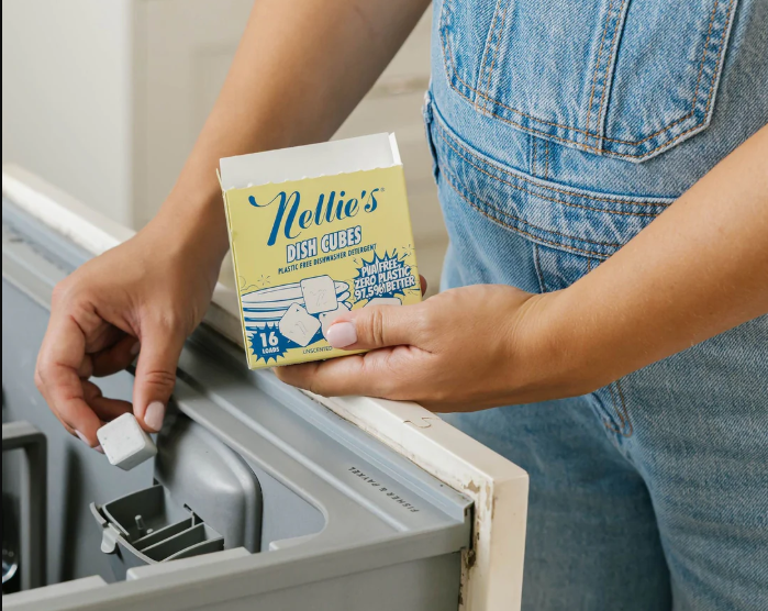 Nellie's Dish Cubes Pre-Measured Dishwasher Detergent Cubes - 16 Loads