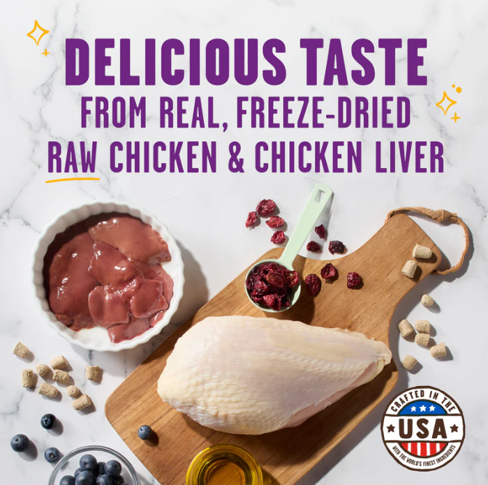 Stella & Chewy's Meowfulls Chicken & Chicken Liver Cat Treats, 1.5oz