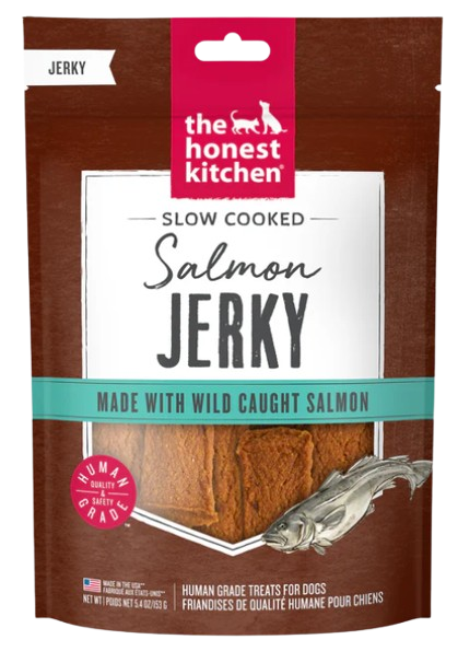 The Honest Kitchen Slow Cooked Salmon Jerky Chews Dog Treats, 5.4oz