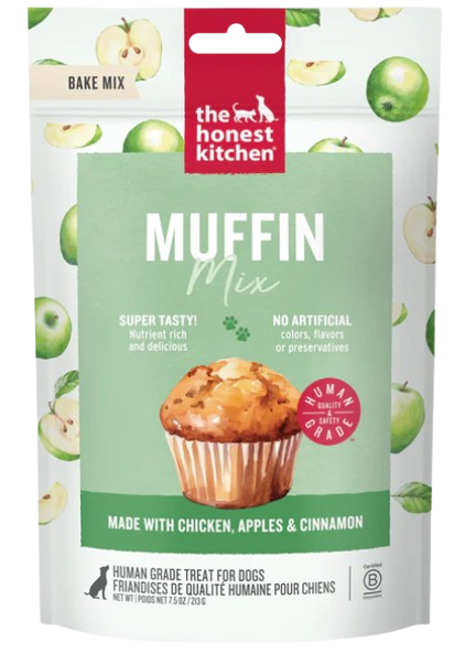 The Honest Kitchen Muffin Mix made with Chicken, Apples & Cinnamon for Dogs, 7.5oz