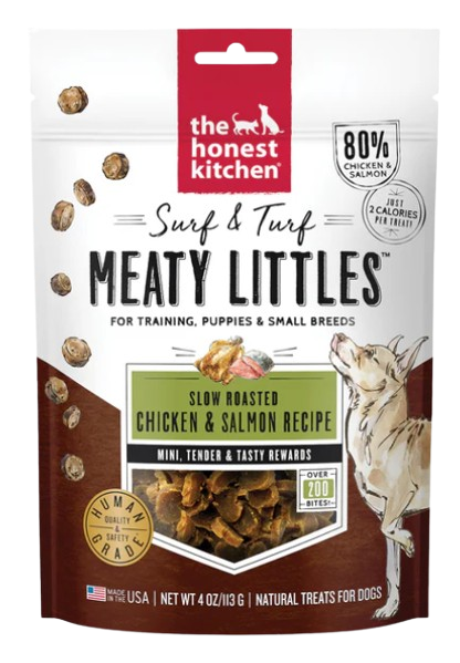 The Honest Kitchen Chicken & Salmon Meaty Littles Dog Treats, 4oz
