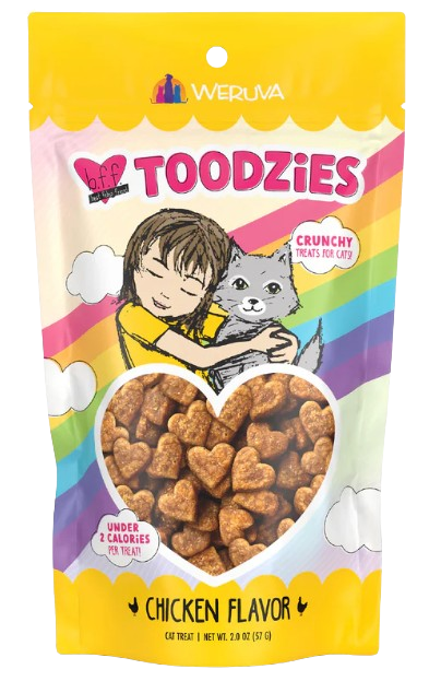 Weruva BFF Toodzies  Chicken Flavor Crunchy Cat Treats, 2oz