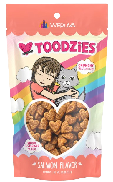 Weruva BFF Toodzies  Salmon Flavor Crunchy Cat Treats, 2oz