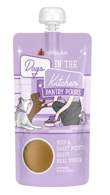 Weruva Dogs in the Kitchen Pantry Pours Beef & Sweet Potato Gravy Meal Topper, 7oz