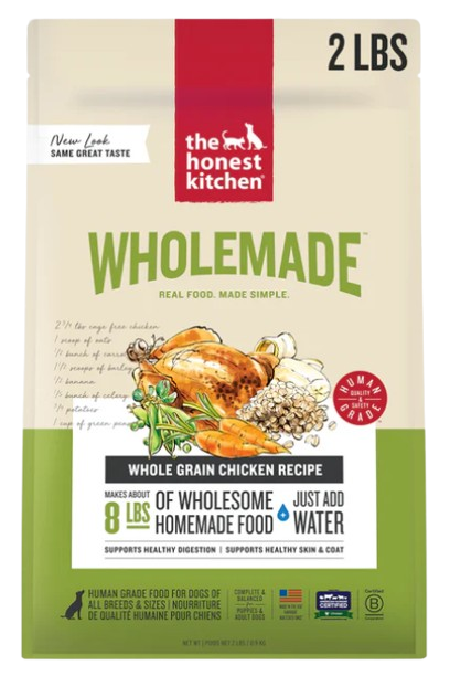 The Honest Kitchen Wholemade Whole Grain Chicken Dehydrated Dog Food