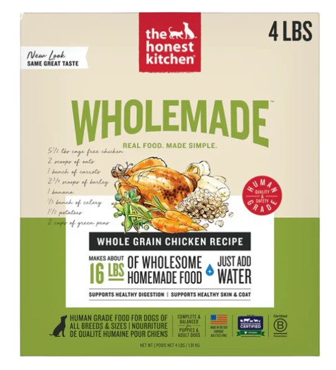 The Honest Kitchen Wholemade Whole Grain Chicken Dehydrated Dog Food