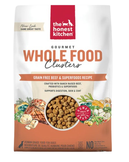 The Honest Kitchen Whole Food Grain Free Beef Clusters Dry Dog Food