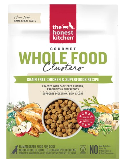 The Honest Kitchen Grain Free Chicken Whole Food Clusters Dry Dog Food