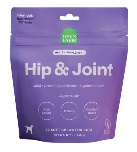 Open Farm Hip & Joint Supplement 90 Soft Chews for Dogs, 12.5oz