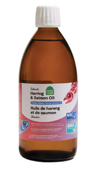 Open Farm Icelandic Herring & Salmon Oil For Dogs & Cats, 16oz