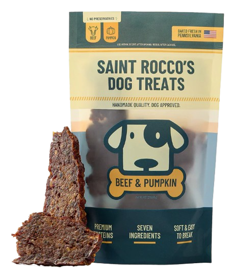 Saint Rocco's Beef and Pumpkin Treats for Dogs, 8oz