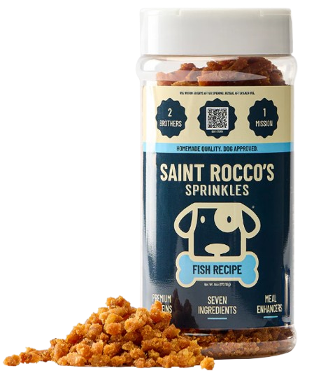 Saint Rocco's Fish Sprinkles Meal Topper for Dogs, 6oz