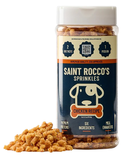 Saint Rocco's Chicken Sprinkles Meal Topper for Dogs, 6oz
