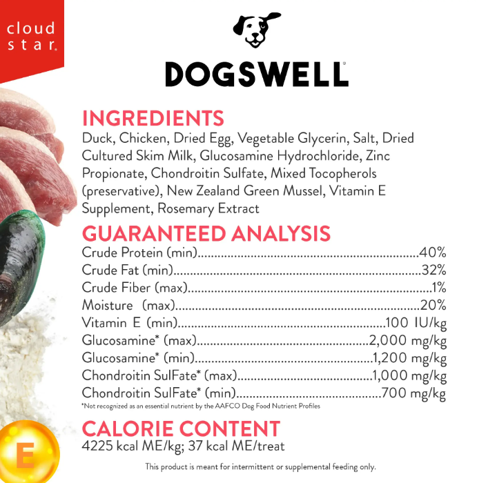 Dogswell Hip & Joint Soft Strips Dog Treats, Duck Recipe, 10oz