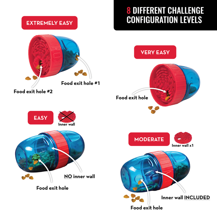 KONG Scuttle Pod Slow Feeder for Dogs, Large