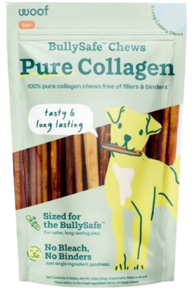 WOOF Free Range Bullysafe Bully Sticks, 12" 5pk