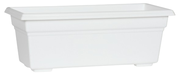 Countryside Flower Box Planter, White