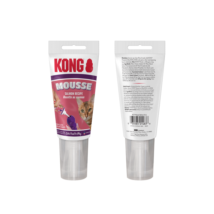 KONG Salmon Mousse for Cats, 2.5oz