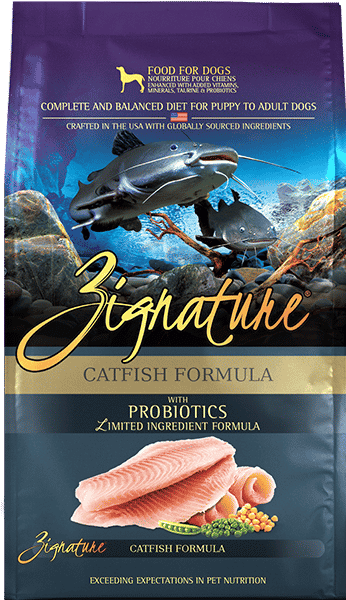 Zignature Catfish Formula Dry Dog Food, 4lbs