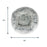 Cuddle Donut Pet Bed, Frosted Grey