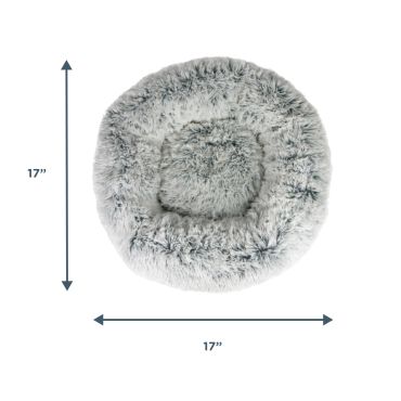 Cuddle Donut Pet Bed, Frosted Grey