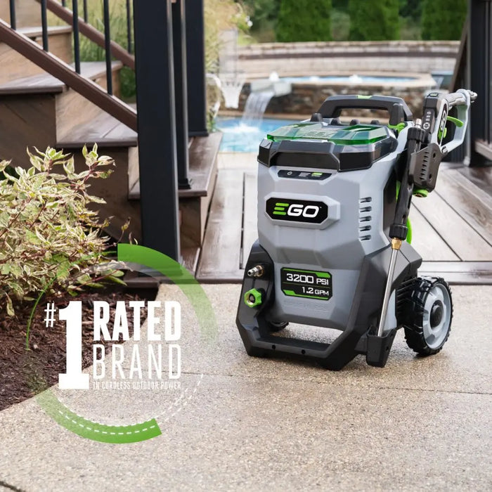 EGO POWER+ 3200 PSI Pressure Washer Kit (2* 6.0Ah Batteries & 320w Charger)