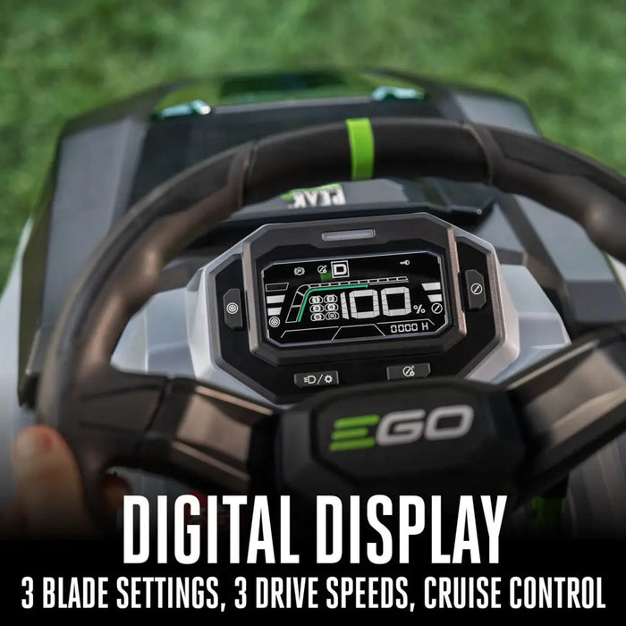 EGO POWER+ 42” T6 Riding Lawn Tractor Kit (6-6.0Ah Batteries, Turbo 700W Charger, ACA1000 Charging Adaptor)