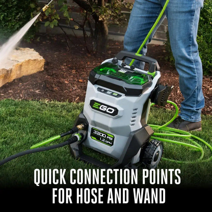 EGO POWER+ 3200 PSI Pressure Washer Kit (2* 6.0Ah Batteries & 320w Charger)