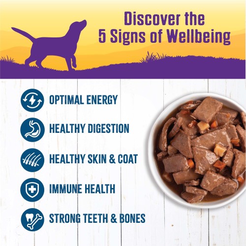 Wellness Grain Free Natural Venison & Salmon Stew with Potato and Carrots Wet Canned Dog Food