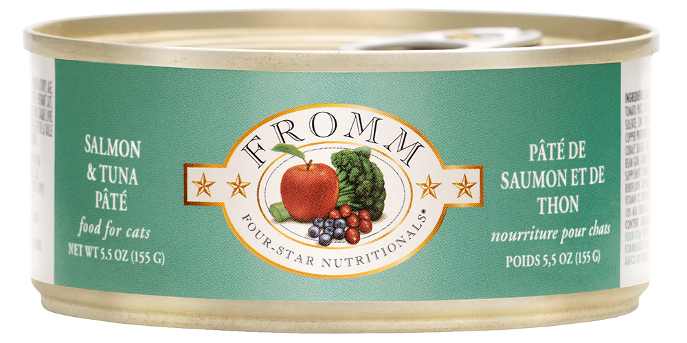 Fromm Four Star Salmon & Tuna Pate Canned Cat Food, 3oz