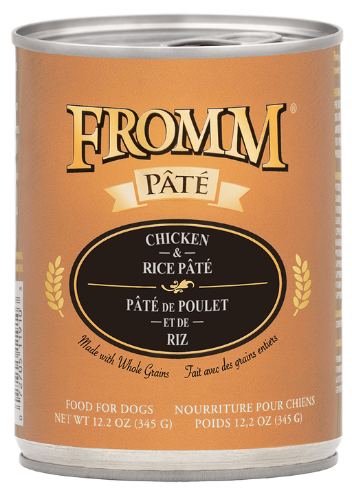 Fromm Chicken & Rice Pate Canned Dog Food, 12.2oz