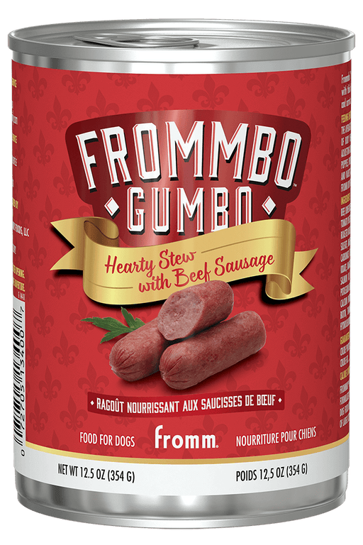 Frommbo™ Gumbo Hearty Stew with Beef Sausage Food for Dogs, 12.5oz can