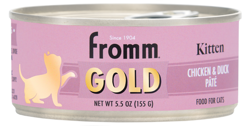 Fromm Gold Kitten Chicken & Duck Pate Canned Cat Food, 5.5oz