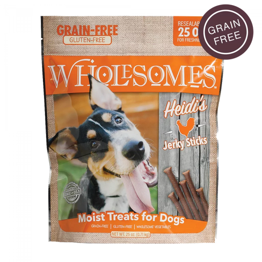 Wholesomes Heidi’s Grain Free Jerky Sticks, Chicken 25oz