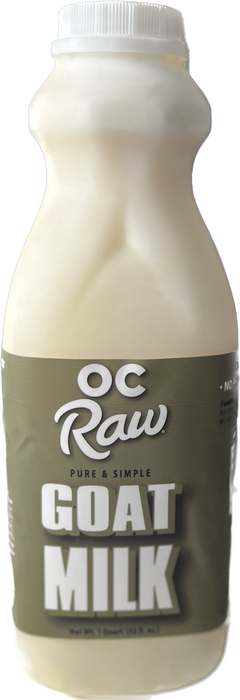 OC Raw Pure & Simple Goat Milk for Dogs, 1qt (32oz)