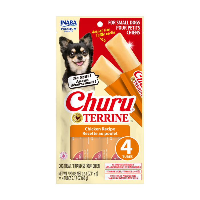 Inaba Churu Terrine Chicken Recipe Dog Treat, 4pk