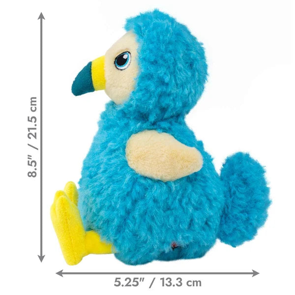 KONG Toughz Squeaky Plush Dodo Bird Dog Toy, Medium