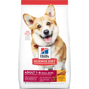 Hill's Science Diet Adult Small Bites Dry Dog Food, Chicken & Barley Recipe